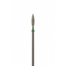 Фреза алмазная формы пламя зеленая крупная зернистость 2,5 мм (025)